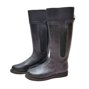 Isle Jacobsen Hornbach Rain Boots Womens 40/9.5 Black Tall Winter Oil Resistant